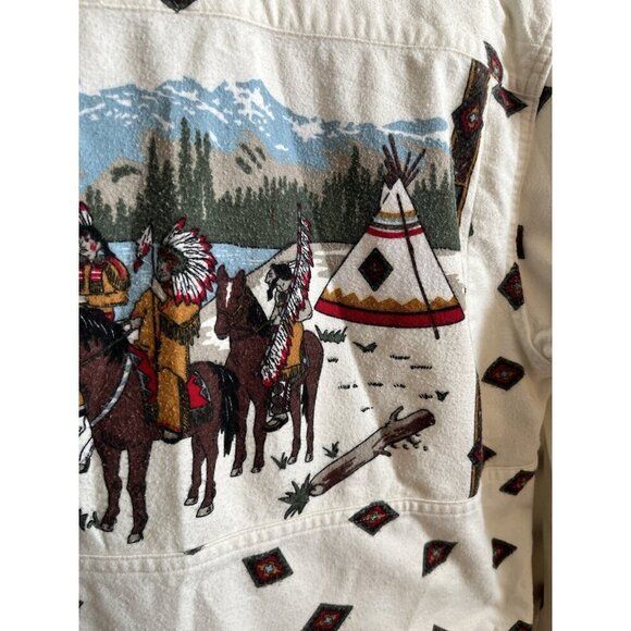 Woolrich Native American Long Sleeve Button Up Large Women’s used Cotton - Picture 12 of 16